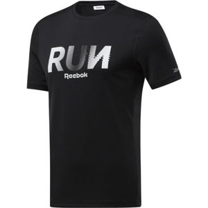 Reebok RE GRAPHIC TEE černá XL - Pánské triko
