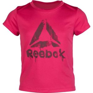 Reebok GIRLS WORKOUT READY T-SHIRT Dívčí triko, růžová, velikost