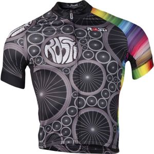 Rosti WHEELS DL ZIP černá M - Pánský cyklistický dres