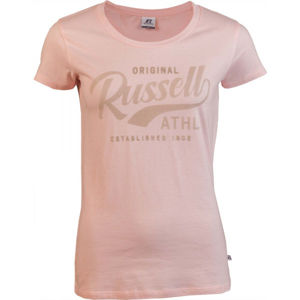 Russell Athletic ORIGINAL S/S CREWNECK TEE SHIRT růžová L - Dámské tričko