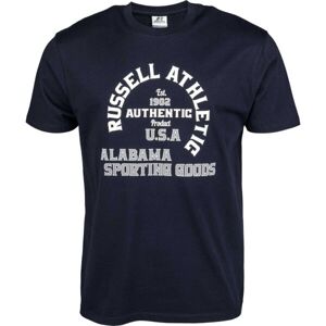 Russell Athletic ALABAMA Pánské tričko, Tmavě modrá,Bílá, velikost