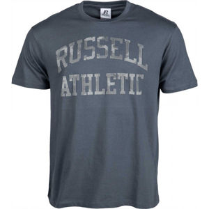 Russell Athletic ARCH LOGO TEE tmavě šedá S - Pánské tričko