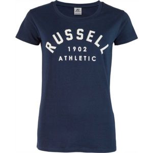 Russell Athletic S/S CREWNECK TEE SHIRT tmavě modrá S - Dámské triko