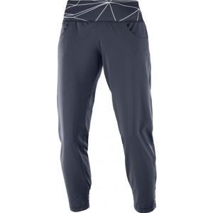 Salomon ELEVATE FLOW PANT W tmavě modrá XL - Dámské běžecké kalhoty
