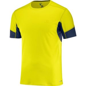 Salomon AGILE SS TEE M žlutá XXL - Pánské běžecké tričko