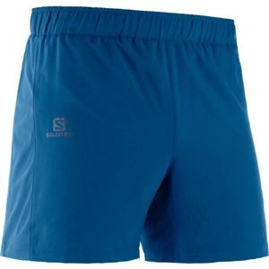 Salomon AGILE 5 SHORT M modrá XL - Pánské běžecké kraťasy