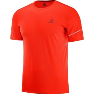 Salomon AGILE SS TEE M červená S - Pánské běžecké tričko