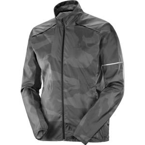 Salomon AGILE WIND tmavě šedá XL - Pánská bunda
