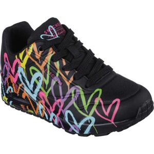 Skechers UNO - HIGHLIGHT LOVE Dámská volnočasová obuv, černá, velikost 37