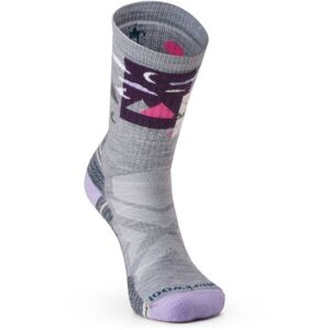 Smartwool HIKE FULL CUSHION ALPINE PERCH CREW Dámské outdoorové ponožky, šedá, veľkosť M