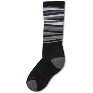Smartwool WINTERSPORT STRIPE fialová L - Dětské zimní ponožky