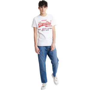 Superdry VL FADE T_SHIRT STORE TEE bílá XL - Pánské tričko