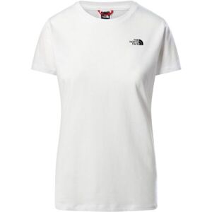 The North Face W S/S SIMPLE DOME TEE Dámské tričko, bílá, velikost S