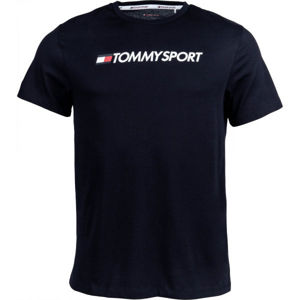 Tommy Hilfiger CHEST LOGO TOP tmavě modrá L - Pánské tričko