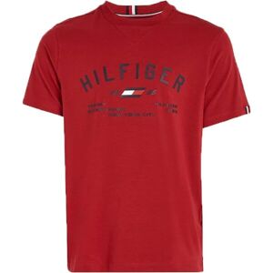 Tommy Hilfiger GRAPHIC S/S TEE Pánské tričko, červená, velikost XXL