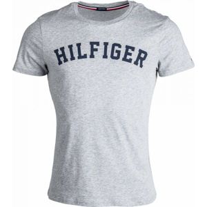 Tommy Hilfiger SS TEE LOGO šedá S - Pánské tričko