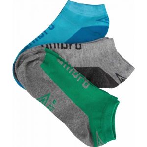 Umbro LOW LINER JUNIORS 3P Dětské ponožky, modrá, veľkosť 35-38