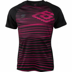 Umbro PRO TRAINING GRAPHIC JERSEY Pánské sportovní triko, Černá,Růžová, velikost