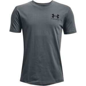 Under Armour SPORTSTYLE LEFT CHEST Chlapecké tričko s krátkým rukávem, tmavě šedá, veľkosť L