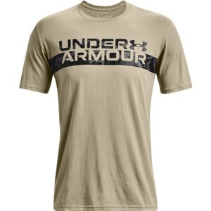 Under Armour CAMO CHEST STRIPE Pánské triko, šedá, veľkosť XL