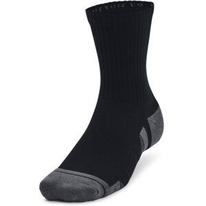Under Armour PERFORMANCE COTTON 3P MID Unisex ponožky, černá, velikost XL