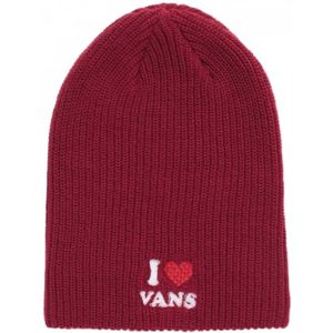Vans I HEART VANS BEANIE červená UNI - Dámská zimní čepice