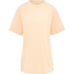 Vans WM OVERTIME OUT BLEACHED APR světle růžová L - Dámské tričko