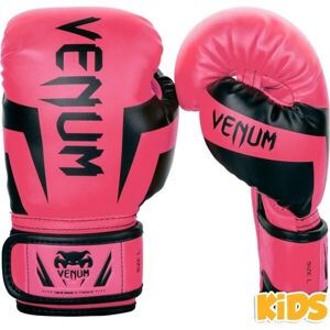 Venum ELITE BOXING GLOVES KIDS - EXCLUSIVE FLUO Dětské boxerské rukavice, růžová, velikost M