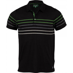 Willard WINCLER Pánské triko s límečkem, Černá,Bílá,Zelená, velikost